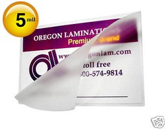 2500/pack File Card Hot 5 Mil Laminating Pouches 3-1/2 x 5-1/2 Clear 3.5 x 5.5