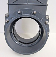 New 6″ (Slip X Slip) Sch 80 Gate Valve PVC Splashboard SS Nuts & Bolts