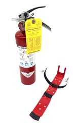 2.5LB – ABC Dry Chemical Fire Extinguisher DOT Vehicle Marine Bracket w Cert Tag