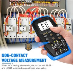 True RMS Auto-Ranging Digital Multimeter with NCV & Capacitance Testing Features