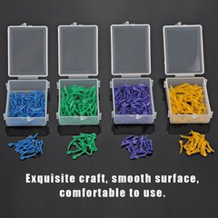 400x Disposable Dental Plastic Wedge With Hole All 4 Sizes Wave Shape Wedge BEA