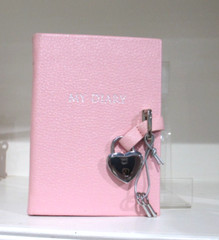 Barneys New York My Diary with Heart Padlock 6″ Hardcover NEW 224 Lined Pages