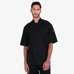 Happy Chef Nova Coat New CookCool Men’s 2XL Black Stretch Style #HC42SS