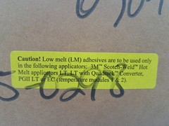 3M Hot Melt Adhesive 3762LM Q, 3762LMQ 3762 LM Light Amber, 5/8 in x 8 in, 11 lb