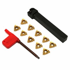 1pc SER1212H16 Lathe Turning Tool Holder+10p 16ER AG60 threading carbide insert