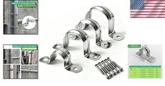 30PCS 3/4″ Tension Clips – Stainless Steel Pipe Clamps with Installation Screws