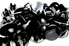 1/4″ Sheet Metal Hole Plug Nylon Panel Plug Flush Flat Top Black For 1/4″ Hole