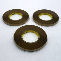 3M 9832 Double Coated Sided Tape 1/2 x 60yd 4.8mil Polyester Film PET 3 Rolls