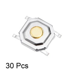 30PCS 5x5x1.5mm Panel PCB Surface 4 Pins Push Button SPST Tactile Tact Switch