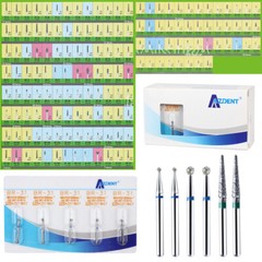 57 Types Dental Diamond Burs For High Speed Handpiece AZDENT 5pcs/Box US