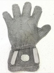 Whizard Stainless Steel Glove 2″ Small Cuff Cut Protection Butcher Chef