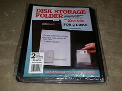 Lot – 10pkgs Duo-Tang 3-1/2″ Disk Storage Folders 2/pack Black NOD 59423-052BD