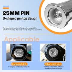 Free shipping applies to mini excavator bucket pins 0.98 inches/25 mm (2-pack)