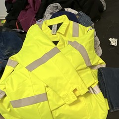 Aramark Type R Hi-Visibility Yellow/Gray Reflective Safety Jacket 3XLR