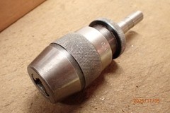 OLDER GRAND TOOL 1/2″ PRECISION DRILL CHUCK WITH 5/8″ SHANK MADE IN SPAIN