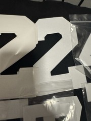 Large LOT VINYL & TWILL SPORTS 4″ 6″ 3″ 8″ NUMBERS Heat Transfer Press White