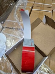 Conspicuity Tape DOT-C2 Approved Reflective Trailer Red White 2”x150’ -1 Roll