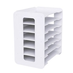 Horizontal Seven Layer File Organizer 7 Tier Tray Paper Sorter Holder Organizers