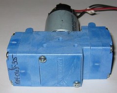 2 X Mini Diaphragm Hargraves Air and Gas Dual Head DC Pump – 11 l/min – 12 VDC