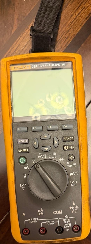 Fluke 289 True RMS Digital Multimeter Handheld CAT IV Auto-Ranging 1000V 10A