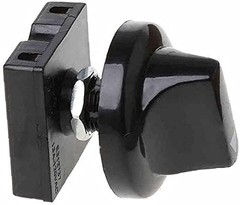Black Fan Rotary Switch 4 Position 3 Speed Selector Switch Governor with Button