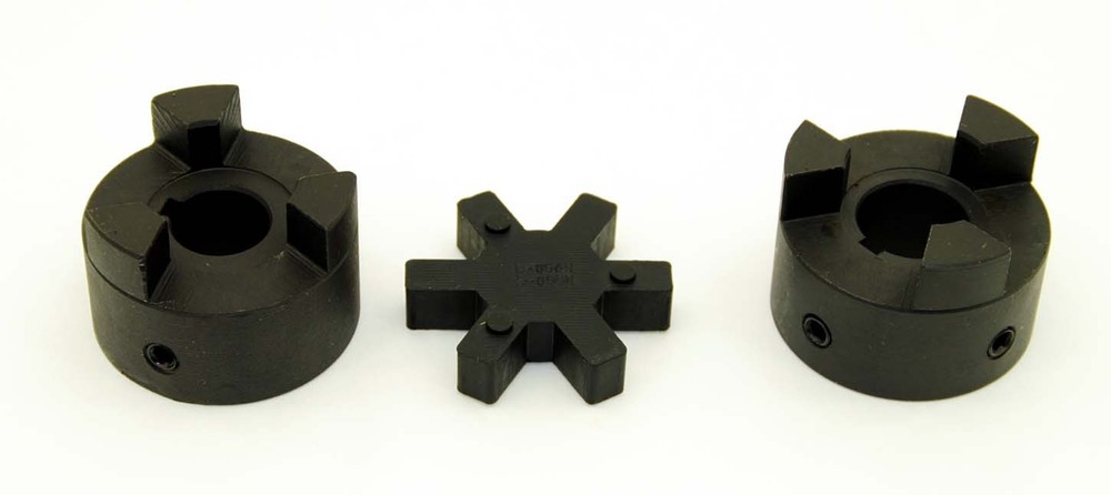 5/8″ to 1″ L095 Flexible 3-Piece L-Jaw Coupling Coupler Set & Rubber Spider