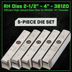 Staten Tools 38120 RH Dies 2-1/2″ – 4″ fits RIDGID® 141 Pipe Receding Geared Thr