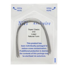 100pc Dental Orthodontic Arch Wires Niti Rectangular Round Natural 1622 012 016