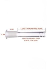 2 PACK 6 Cuts Glass Water Pipe Downstem Diffuser 14MM To 18MM 2.5″ To 6″ Length