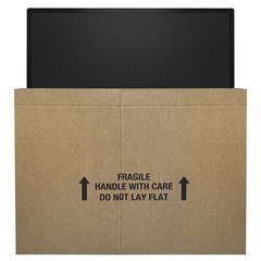 TV Moving Box 56-70 Inch TVs Double Wall Corrugated Sleeves Protective Packaging