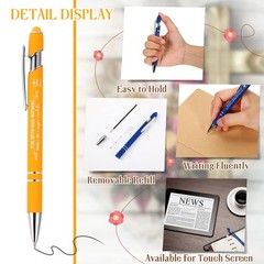 50Pcs Christian Pens Gift Bulk Bible Verse Inspirational Ballpoints Screen Touch