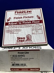 Sioux Chief 4” Finish Drain Fixture Adjustable Floor Clean-out 832-4HNQ PVC