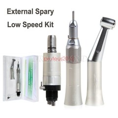 NSK Style Dental Low Speed Handpiece Straight Contra Angle Air Motor Kit 2/4Hole
