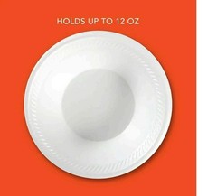 Hefty Supreme Heavyweight Foam Bowls, 12 oz. – Choose Your Count 300/600/900 ct.