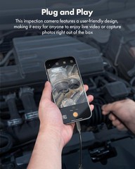 USB Endoscope Camera with 8 Adjustable LED Lights Fit for iPhone and Android