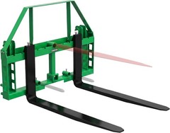 4000 LBS Pallet Fork Frame & 48″ Fork Blades for JD Tractors 2inch HitchReceiver