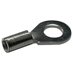 (100) Non-Insulated 22-18 Gauge #8 Ring Terminal Uninsulated Wire Connector USA
