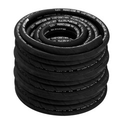 50FT 3/8″ Hydraulic Hose with 16PCS Hydraulic Hose Fittings, 2-Wire Braided Tube