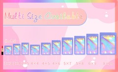 100 Pack Pink Holographic Ziplock Bags Resealable Sealable Mylar Packaging Bag