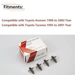 4PCS Interior Door Panel Trim Board Clips Compatible with 4runner 1996 Oak Brown