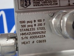 HEX VALVE HM542U9999262 STAINLESS MANIFOLD *NEW*