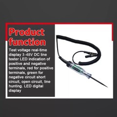 Digital Electric Circuit Tester Voltage Test Pen Probe Volt Test For Truck USA