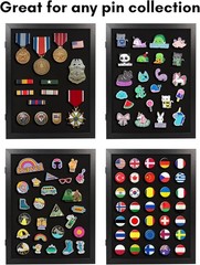 14×18 Pin Display Case – Ideal for Enamel Pins, Medals, Jewelry, Memorabilia …
