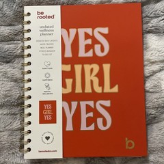Be Rooted Undated Wellness Planner Yes Girl Yes 7×9” Mood, Meal, Fitness Tracker