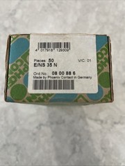 50Pcs/Box New For Terminal fixture Phoenix Contact E/NS 35 N 0800886 E/NS35N #G