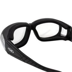 Global Vision Motorcycle Safety Fitover Glasses Clear Lens Storage Pouch + Strap