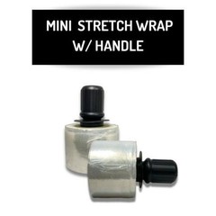 Extended Core Stretch Shrink Wrap + Black Spin Handle Select: Size, Gauge & Rls