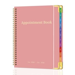 Appointment Book 2026 with Colorful Tabs ,Hardcover Weekly & Monthly Appointment