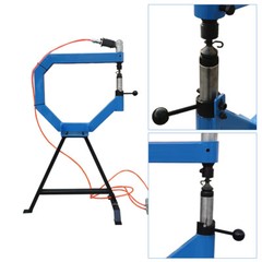 4Inch Pneumatic Planishing Hammer Airpress Tool w/ Cast-Iron Stand, Anvil 1/2/3″
