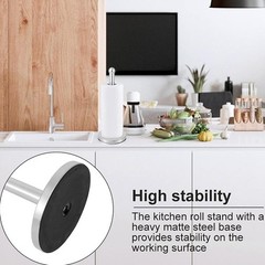 Silver Paper Towel Holder Brushed Nickel Standing Paper Towel Holder Countert…